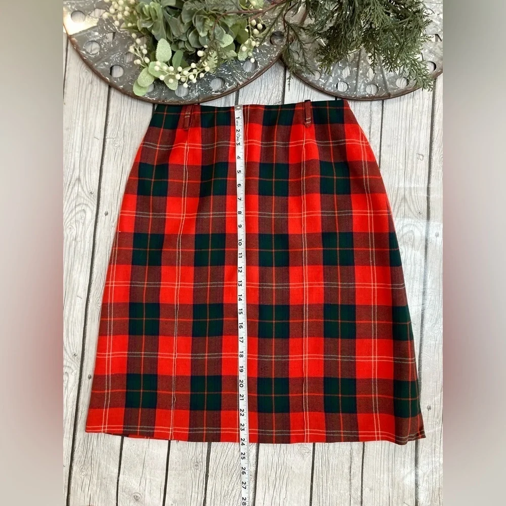 Vintage Florence Walsh Plaid Skirt